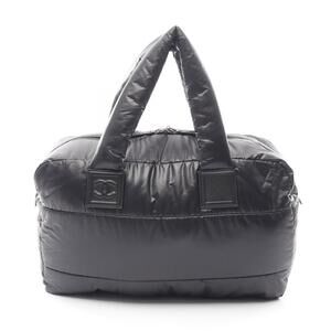Chanel Coco Cocoon Boston Bag Black Nylon